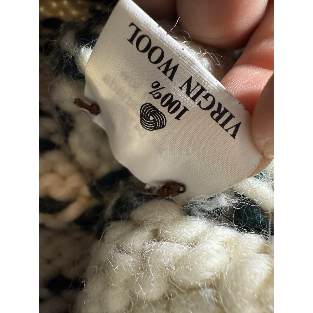 Vintage Fab Hand Knit Wool Canada Cowichan Cardigan Women's M/L - Picture 8 of 13